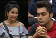 Luv Tyagi and Hina Khan in Bigg Boss 11
